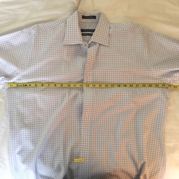 Forsyth of Canada L/S dress shirt WH/BL tattersall - Picture 3 of 8